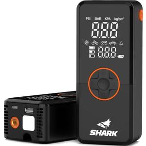 Baterijski kompresor s power bankom SHARK BP-150 crni