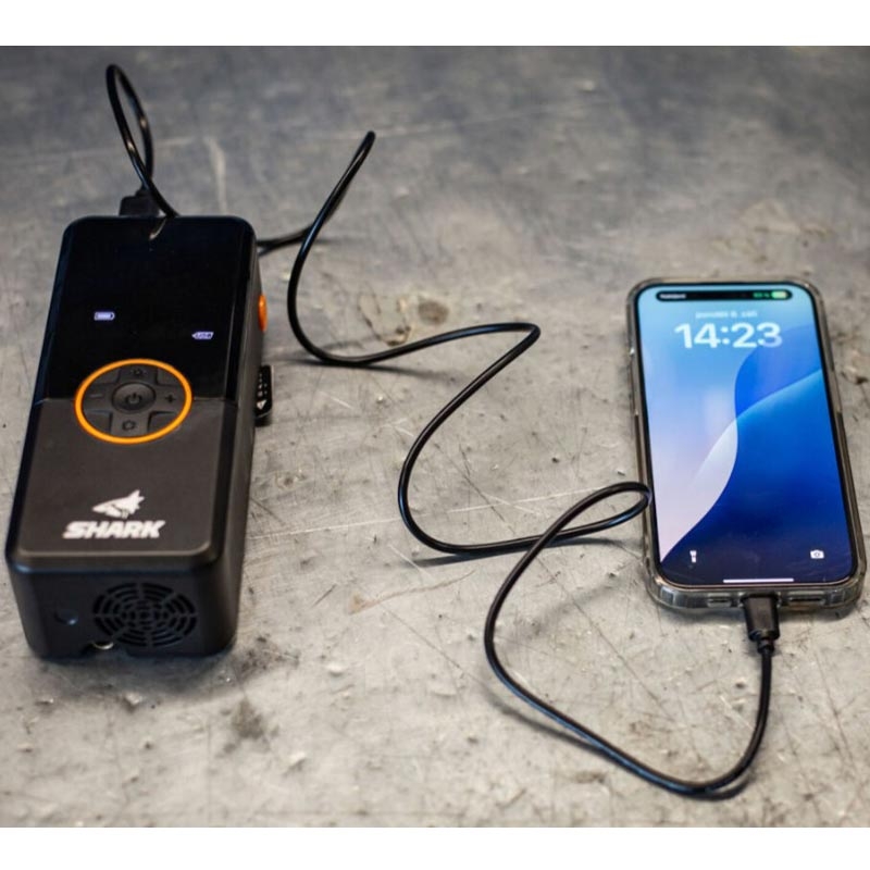 Baterijski kompresor s power bankom SHARK BP-150 crni