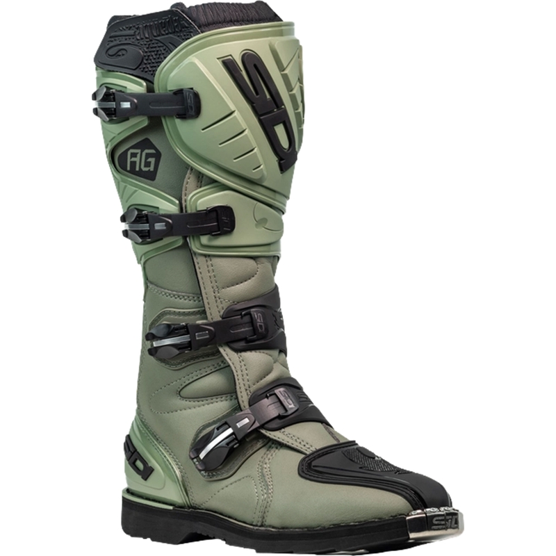 Motocross čizme SiDi Agueda zeleno-crne