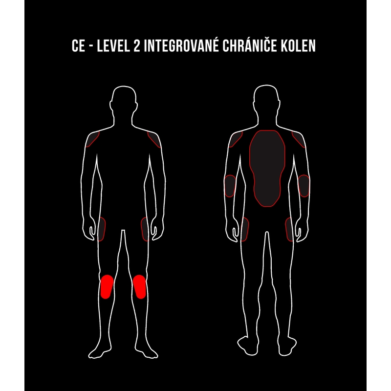 Muških hlača Street Racer Fasttrack crno-bijelo-fluo žuto rasprodaja