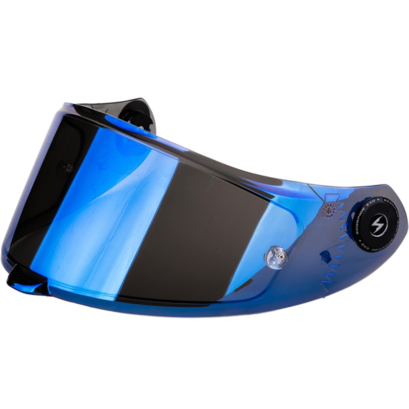 Scorpion KDS-F-04 vizir za EXO-RACE Air kacige, zrcalno plave boje