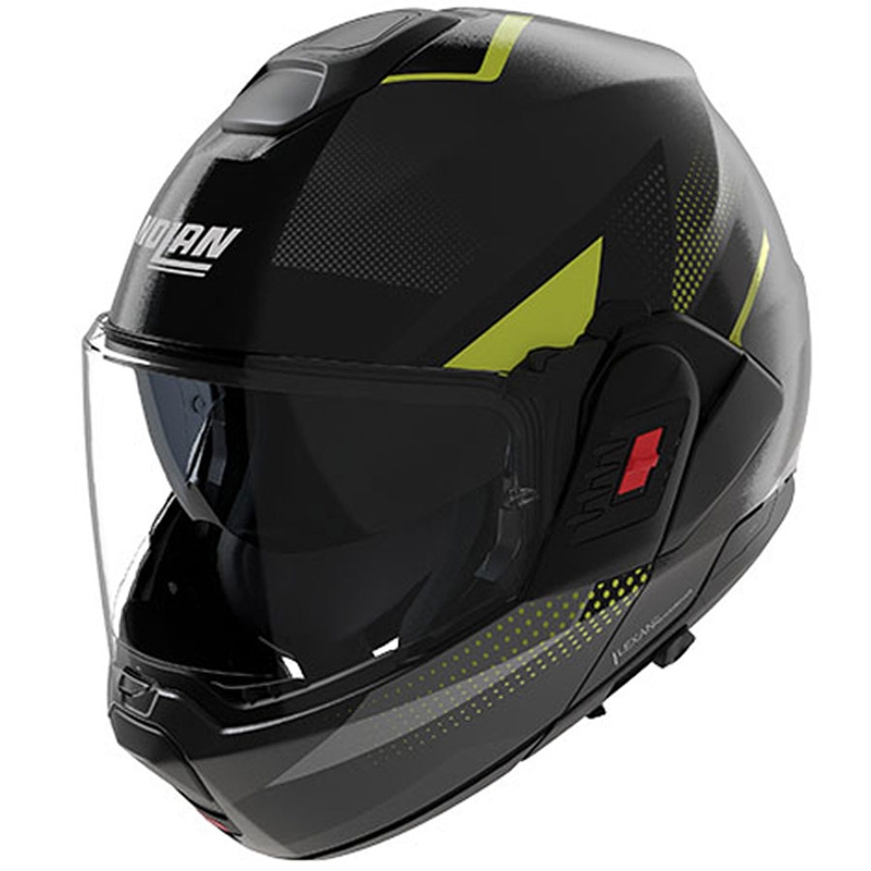 Preklopna motociklistička kaciga Nolan N120-1 Ciclone mat sivo-crno-zelena