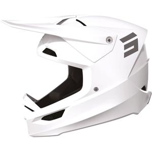 Motocross kaciga Shot Furious Solid white