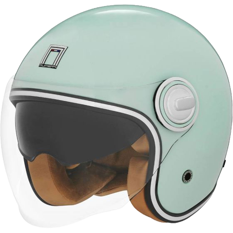 NOX PREMIUM Heritage otvorena motociklistička kaciga pastelno zelene boje
