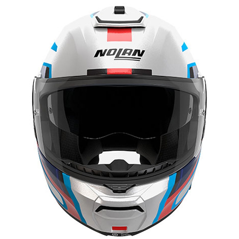 Preklopna motociklistička kaciga Nolan N100-6 Radiante N-COM 358 bijelo-sivo-plava