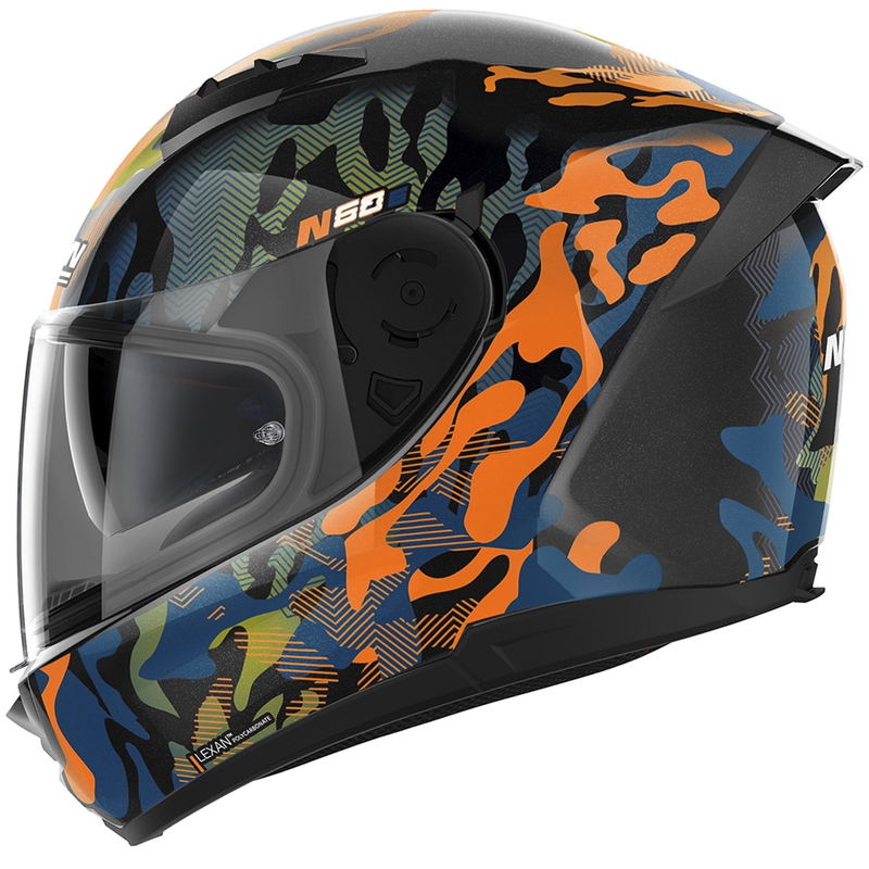 Integralna motociklistička kaciga Nolan N60-6 Foxtrot 34 crno-narančasto-plava