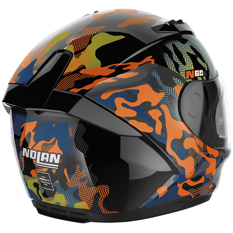 Integralna motociklistička kaciga Nolan N60-6 Foxtrot 34 crno-narančasto-plava