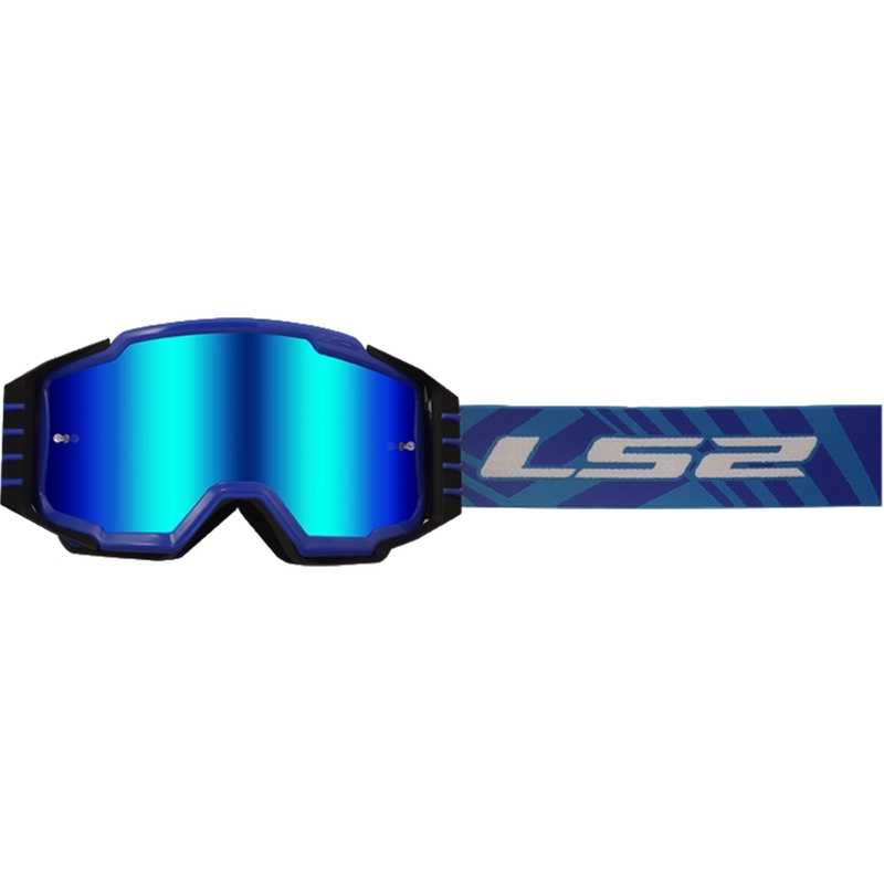 Motocross naočale LS2 Charger PRO plave s iridij pleksiglasom