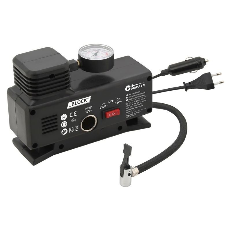 Kompresor 12/230V blok TÜV/GS