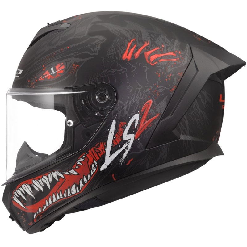 Integralna motociklistička kaciga LS2 FF820 Rapid III Kaiju II mat crno-crveno-bijela