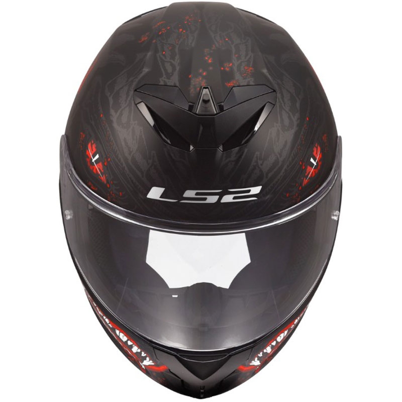 Integralna motociklistička kaciga LS2 FF820 Rapid III Kaiju II mat crno-crveno-bijela