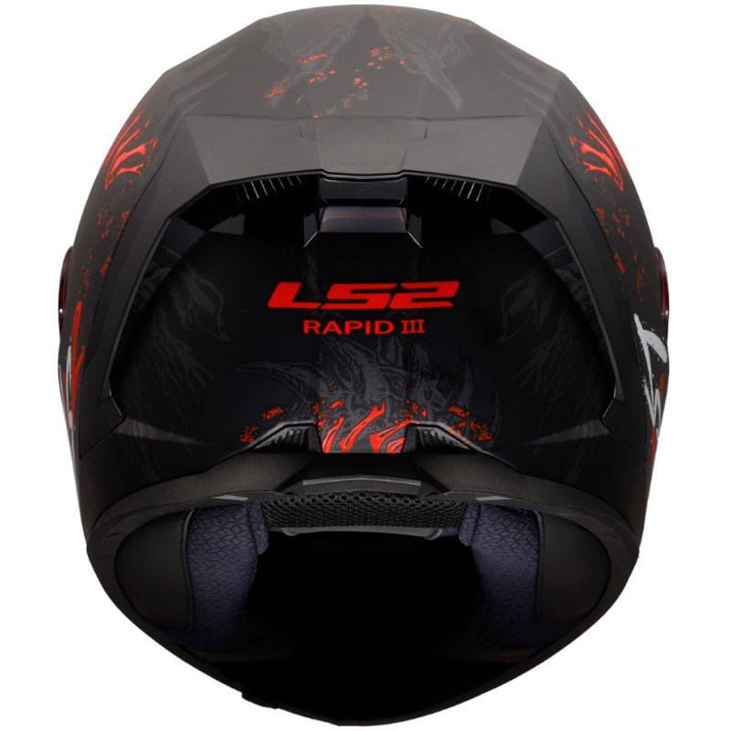 Integralna motociklistička kaciga LS2 FF820 Rapid III Kaiju II mat crno-crveno-bijela