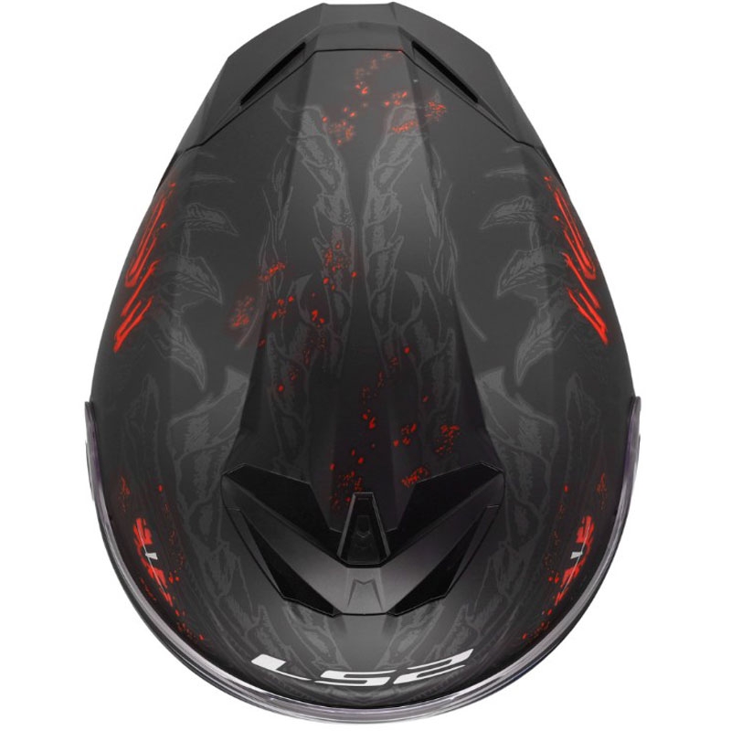 Integralna motociklistička kaciga LS2 FF820 Rapid III Kaiju II mat crno-crveno-bijela