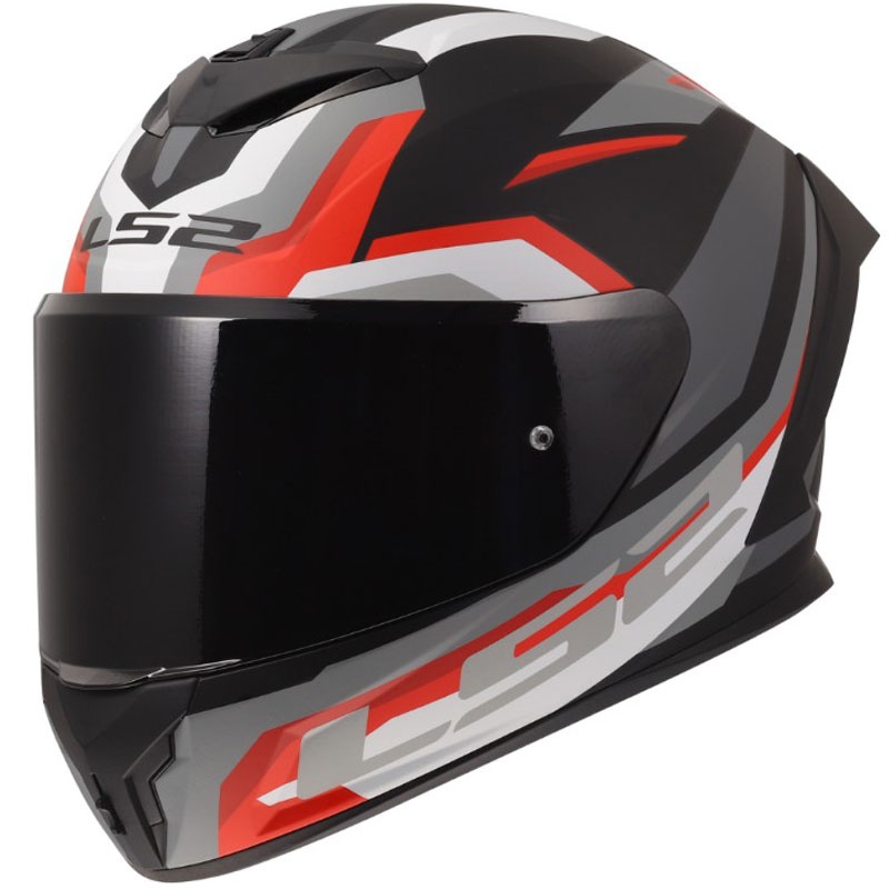 Integralna motociklistička kaciga LS2 FF820 Rapid III Hyper mat crno-crvena