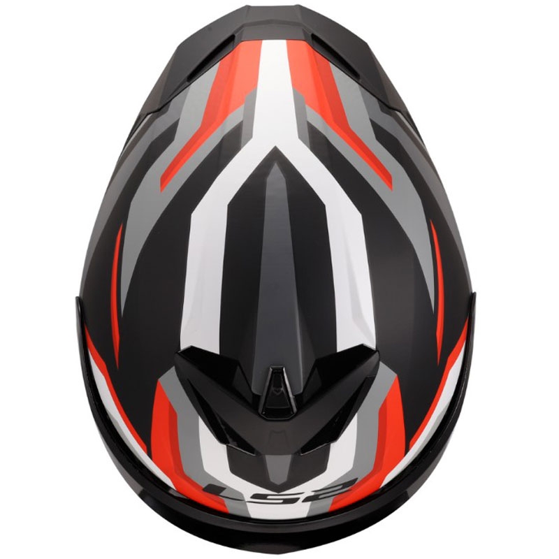 Integralna motociklistička kaciga LS2 FF820 Rapid III Hyper mat crno-crvena