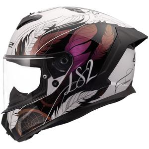 Integralna motociklistička kaciga LS2 FF820 Rapid III Boho sjajna bijelo-crno-roza