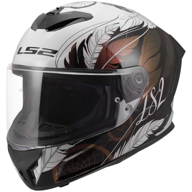 Integralna motociklistička kaciga LS2 FF820 Rapid III Boho sjajna bijelo-crno-roza
