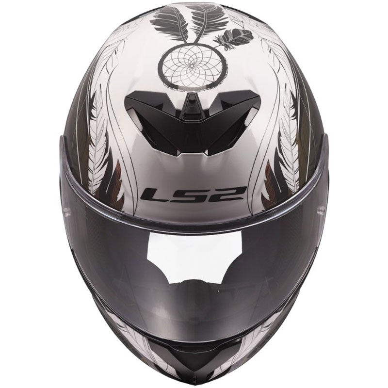 Integralna motociklistička kaciga LS2 FF820 Rapid III Boho sjajna bijelo-crno-roza