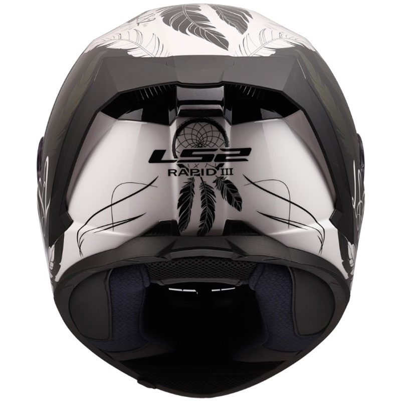 Integralna motociklistička kaciga LS2 FF820 Rapid III Boho sjajna bijelo-crno-roza