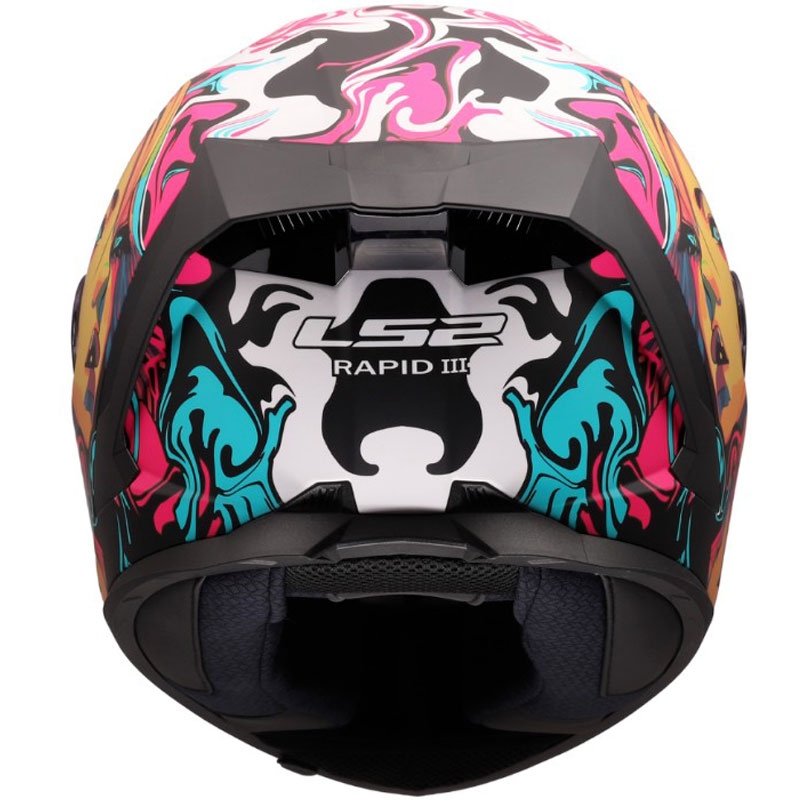 Integralna motociklistička kaciga LS2 FF820 Rapid III Cyberg mat ljubičasto-plavo-zelena