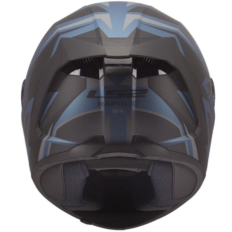 LS2 FF820 Rapid III Xtrem integralna motociklistička kaciga mat crno-plavo-petrolej