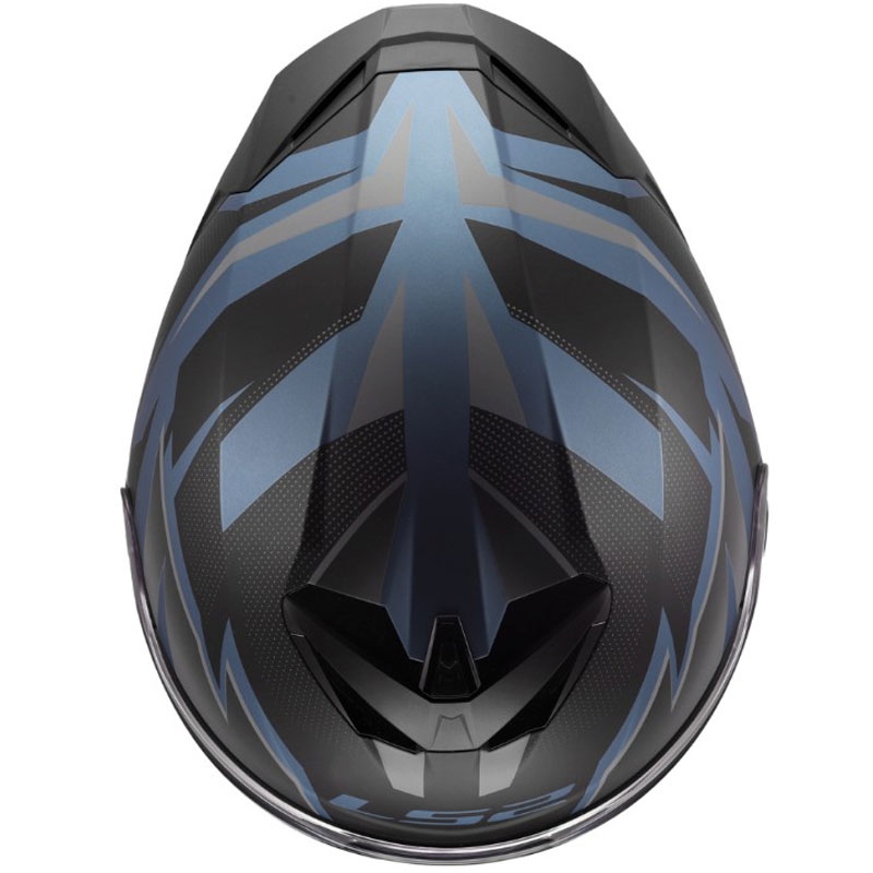 LS2 FF820 Rapid III Xtrem integralna motociklistička kaciga mat crno-plavo-petrolej