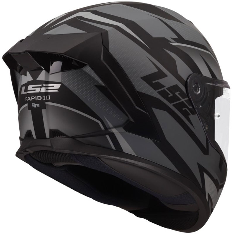 Integralna motociklistička kaciga LS2 FF820 Rapid III Xtrem mat crno-siva
