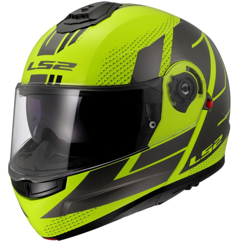 Kaciga na preklop LS2 FF908 Strobe II Code sjajna fluo žuto-crna