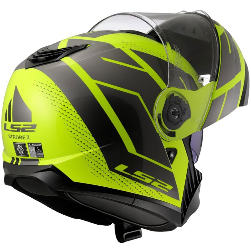 Kaciga na preklop LS2 FF908 Strobe II Code sjajna fluo žuto-crna