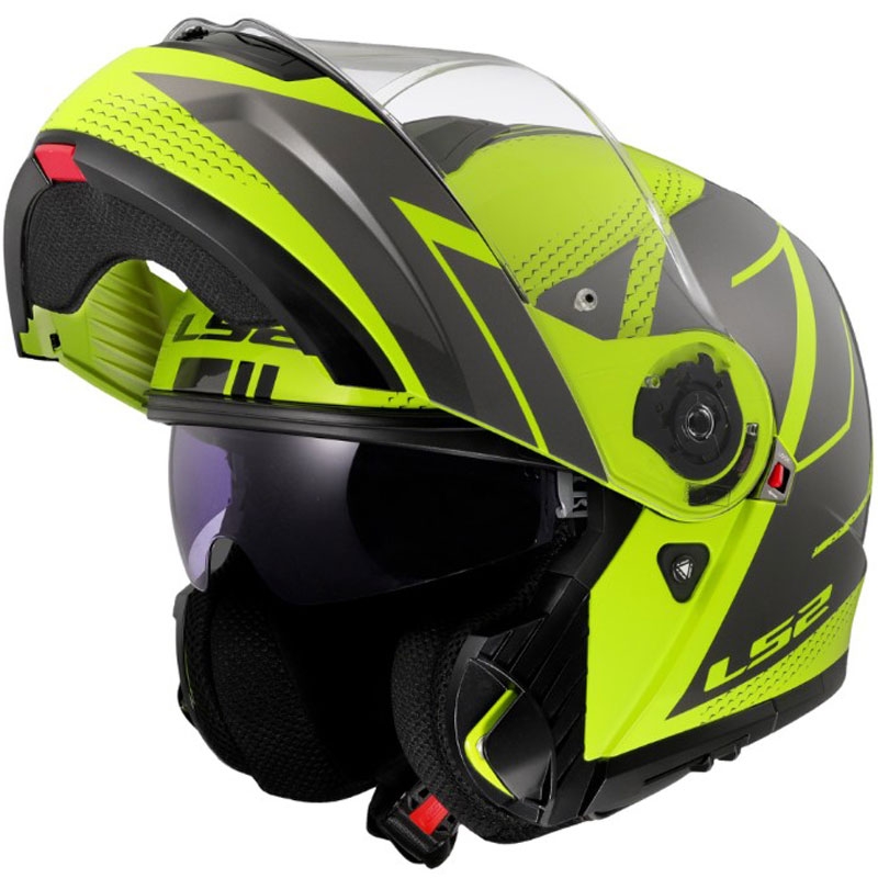 Kaciga na preklop LS2 FF908 Strobe II Code sjajna fluo žuto-crna