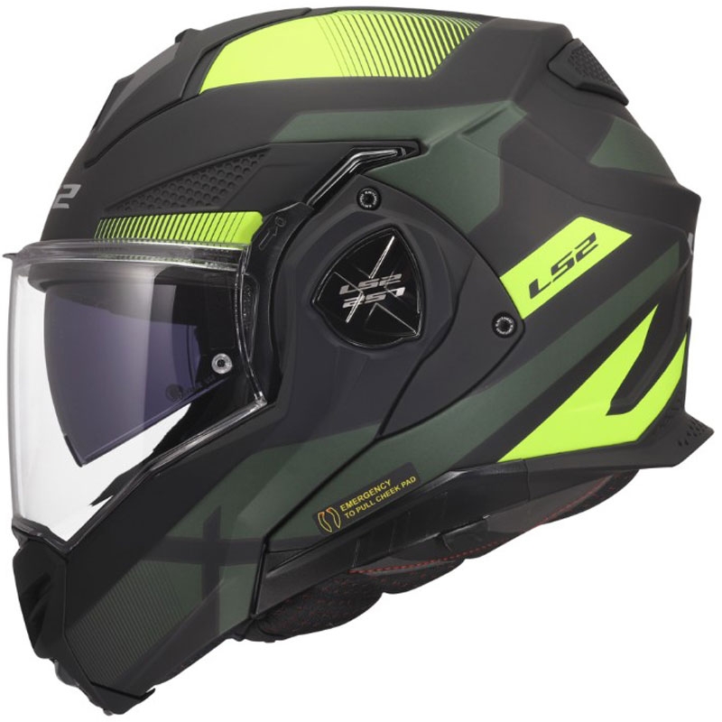Preklopna motociklistička kaciga LS2 FF901 Advant X Nova mat fluo žuto-crna