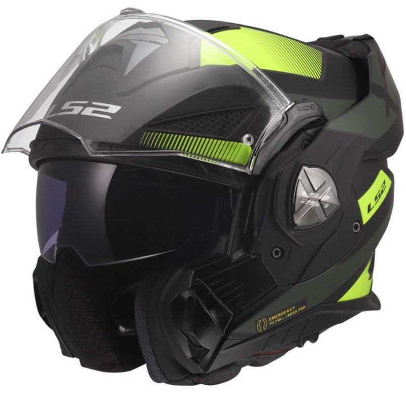 Preklopna motociklistička kaciga LS2 FF901 Advant X Nova mat fluo žuto-crna