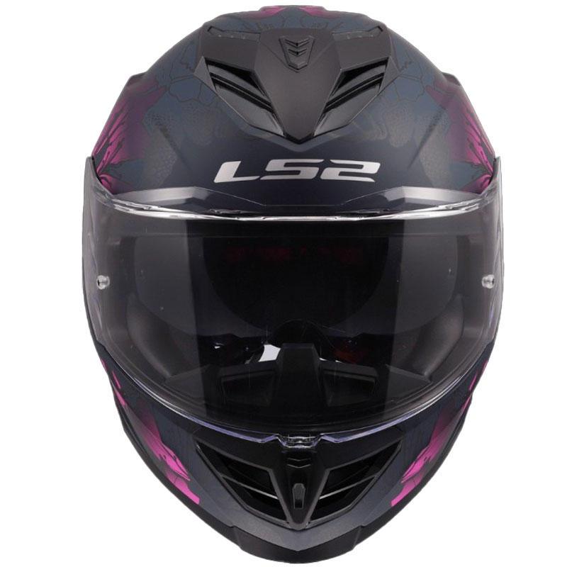 LS2 FF818 Storm III Burst kaciga za motocikle s punim licem, crno-roza