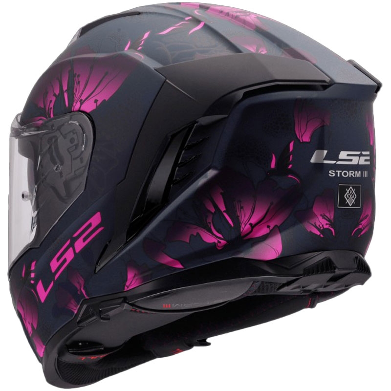 LS2 FF818 Storm III Burst kaciga za motocikle s punim licem, crno-roza