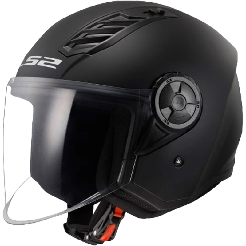 Otvorena motociklistička kaciga LS2 OF616 Airflow II, jednobojna mat crna