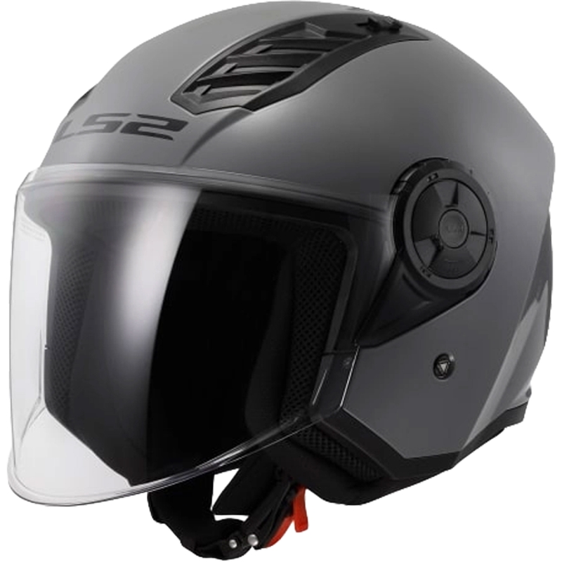 Otvorena motociklistička kaciga LS2 OF616 Airflow II Solid Nardo siva