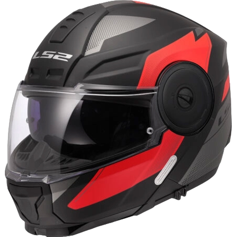 Preklopna motociklistička kaciga LS2 FF902 Scope II Duria crno-crvena