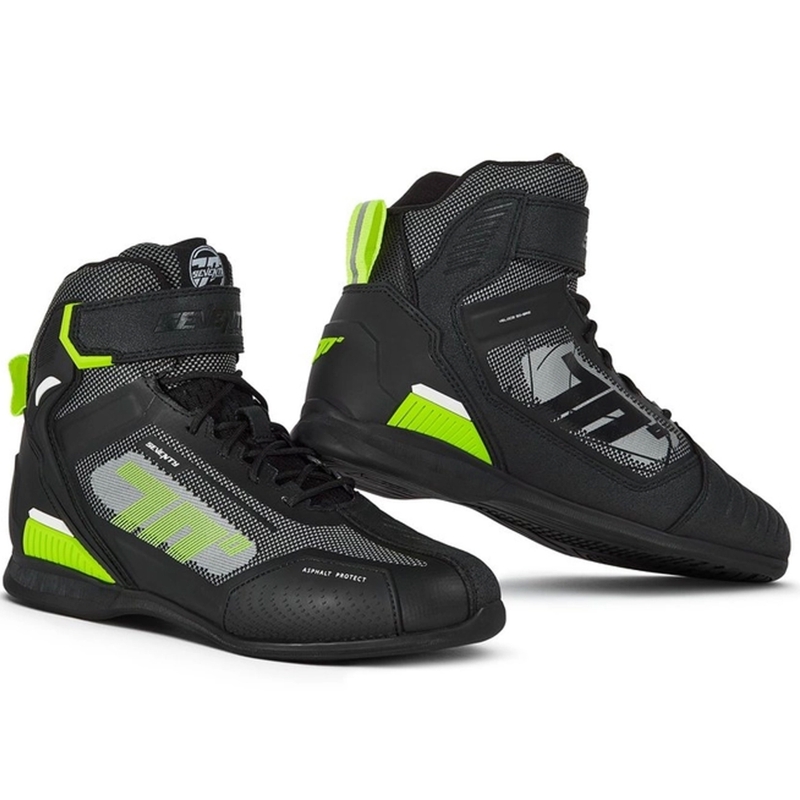 Motorističke čizme SEVENTY DEGREES SD-BR2 Veloce crno-fluo žute