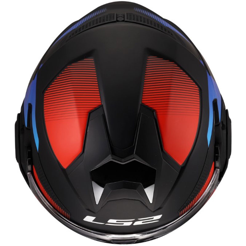 Preklopna motociklistička kaciga LS2 FF901 Advant X Nova mat crno-crveno-plava