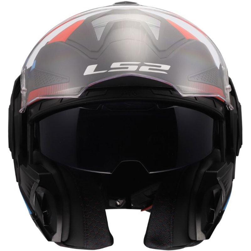 Preklopna motociklistička kaciga LS2 FF901 Advant X Nova mat crno-crveno-plava