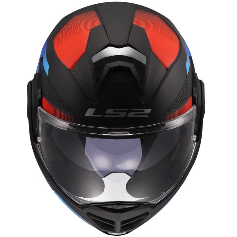 Preklopna motociklistička kaciga LS2 FF901 Advant X Nova mat crno-crveno-plava