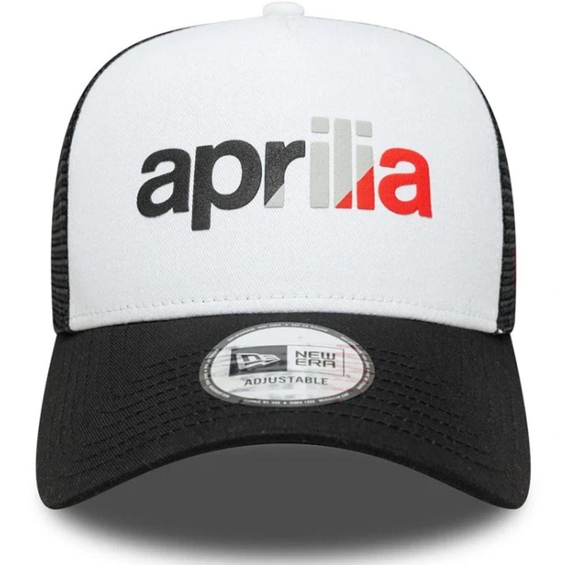 Aprilia 9forty Be A Racer kapa s logom crno-bijela