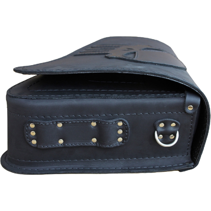 Kožna torba za motocikl RSA S571 Punisher HD Sportster crna