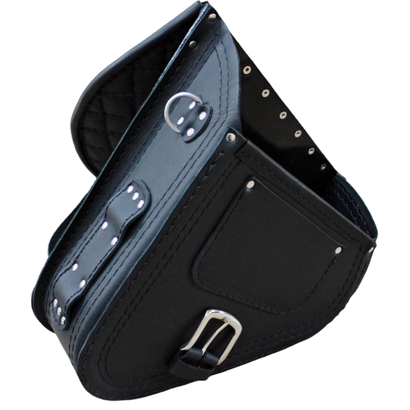 Kožna torba za motocikl RSA S592 HD Softtail crna