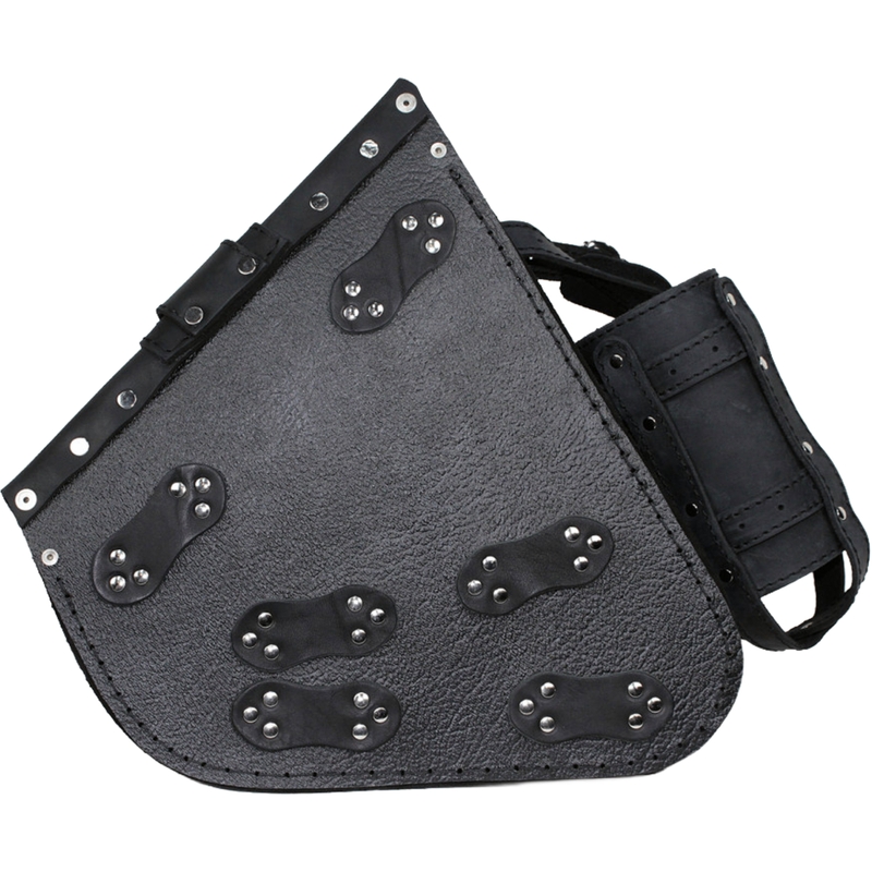 Kožna torba za motocikl RSA S594 HD Softtail crna