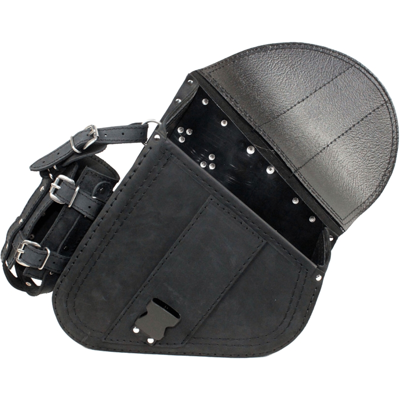 Kožna torba za motocikl RSA S594 HD Softtail crna