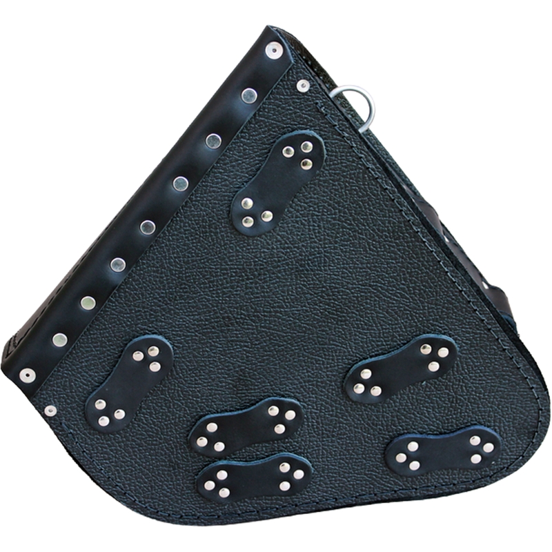 Kožna torba za motocikl RSA S63 Skull HD Softail crna