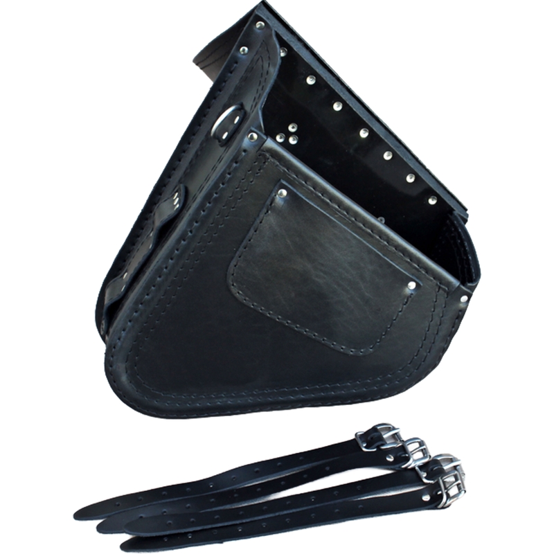 Kožna torba za motocikl RSA S637 HD Softail crna