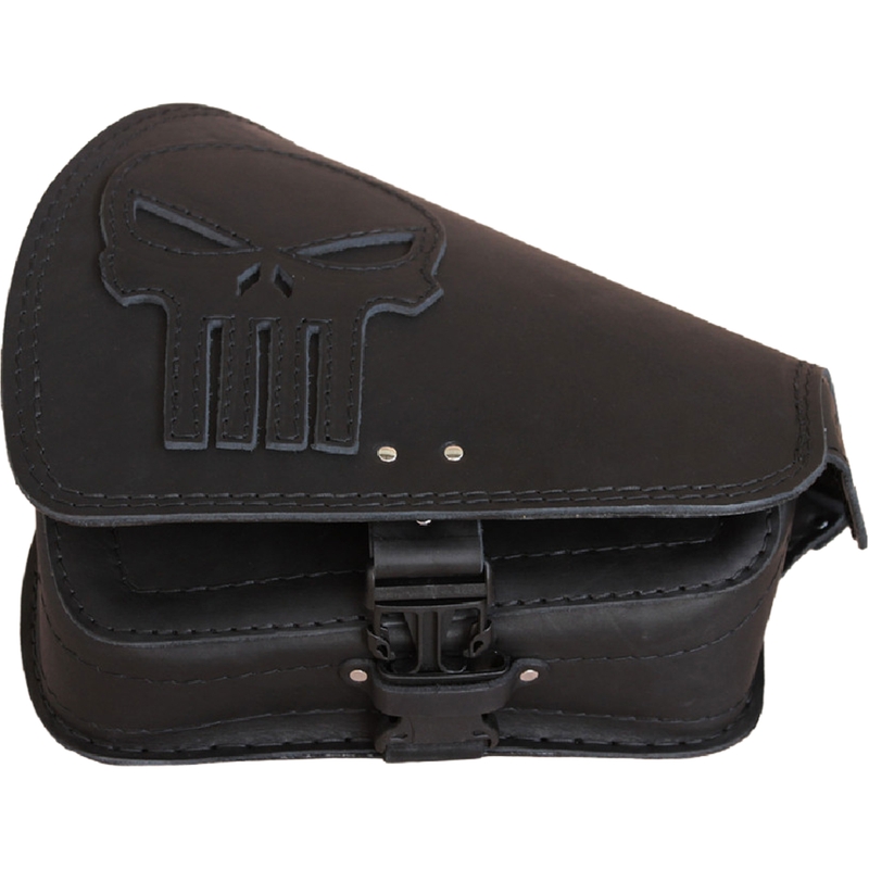 Kožna torba za motocikl RSA S641 Punisher HD Softail crna