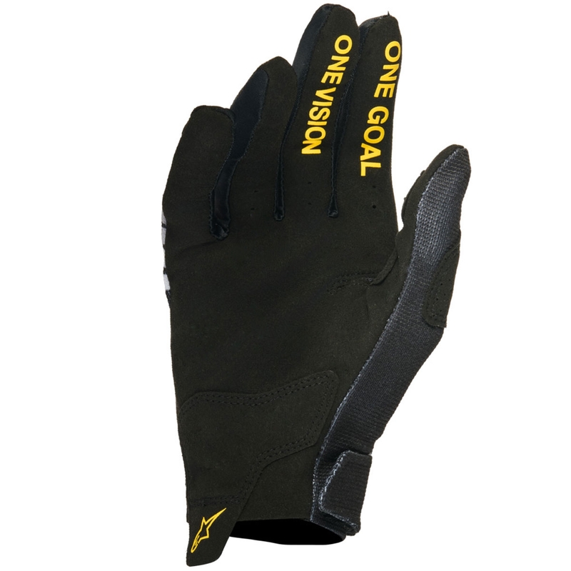Alpinestars Radar Honda motocross rukavice crno-sivo-žute